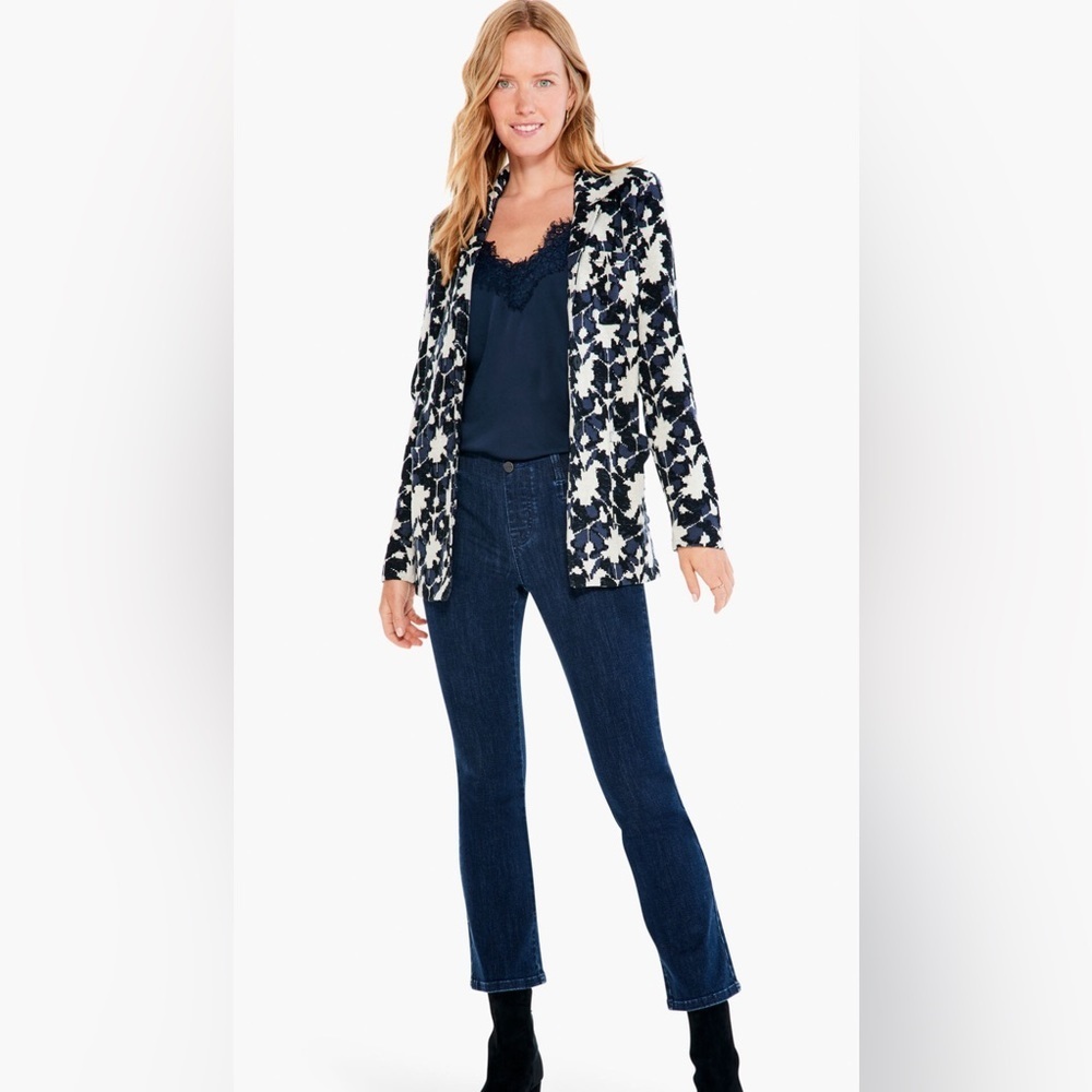 Nic + Zoe Mosaic Mix Knit Blazer - NWT - Size Small